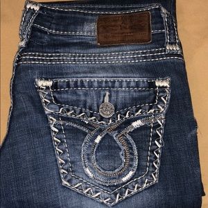 Lightly worn flare bottom Big Star jeans